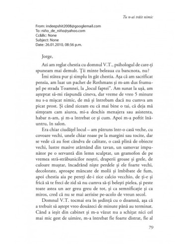 Tu n-ai trăit nimic Tu n-ai trăit nimic