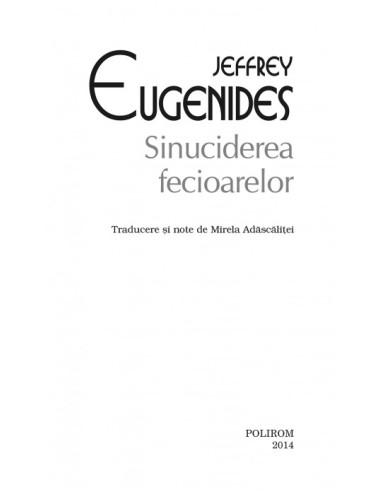 Sinuciderea fecioarelor
