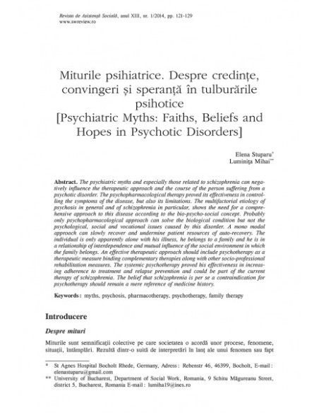 Revista de Asistență Socială. Nr. 1/2014