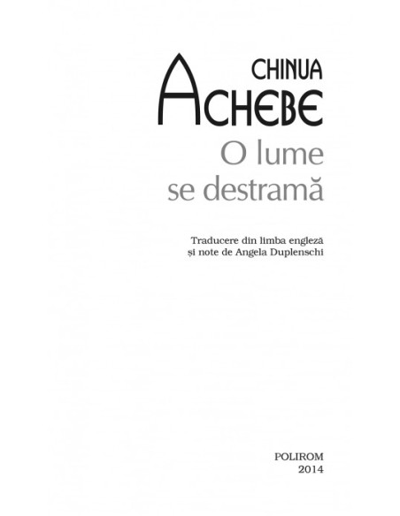 O lume se destramă (ediție de buzunar)