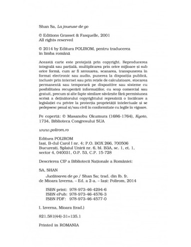 Jucătoarea de go (ediţie de buzunar)