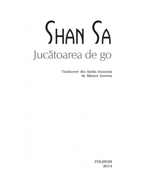 Jucătoarea de go (ediţie de buzunar)
