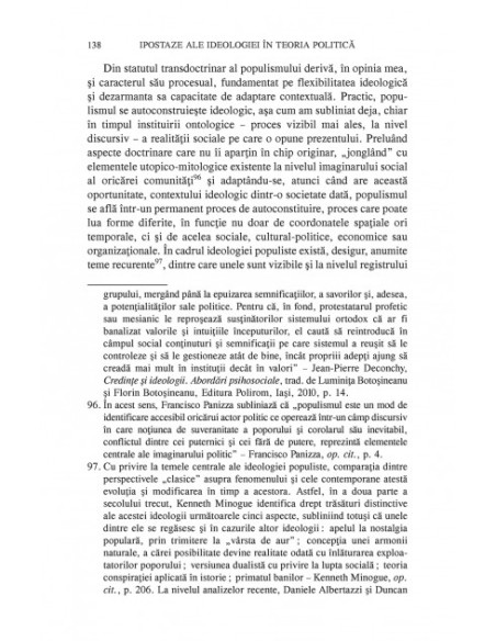 Ipostaze ale ideologiei în teoria politică