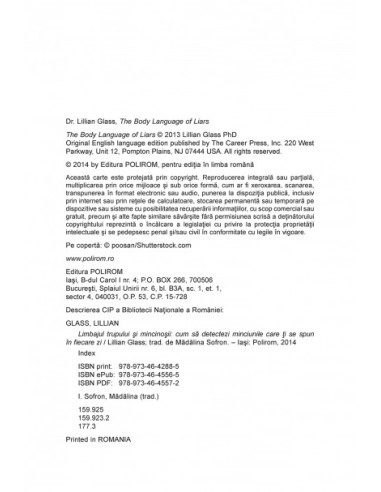 Limbajul trupului şi mincinoşii. 