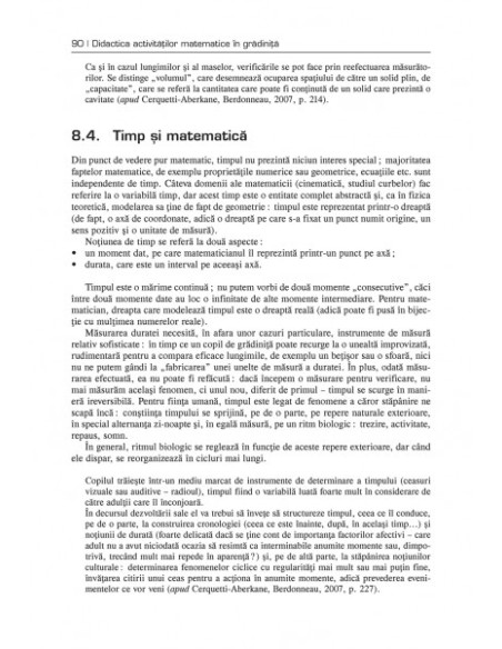 Didactica activitățlor matematice în grădiniță