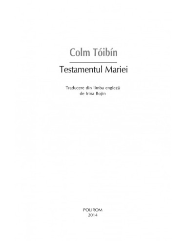 Testamentul Mariei Testamentul Mariei