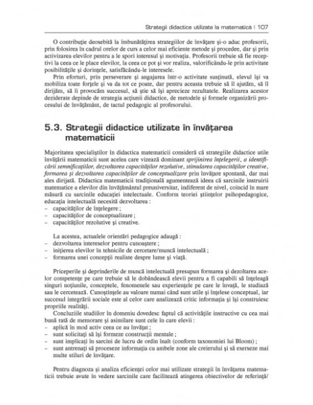 Didactica matematicii pentru invăţămîntul primar