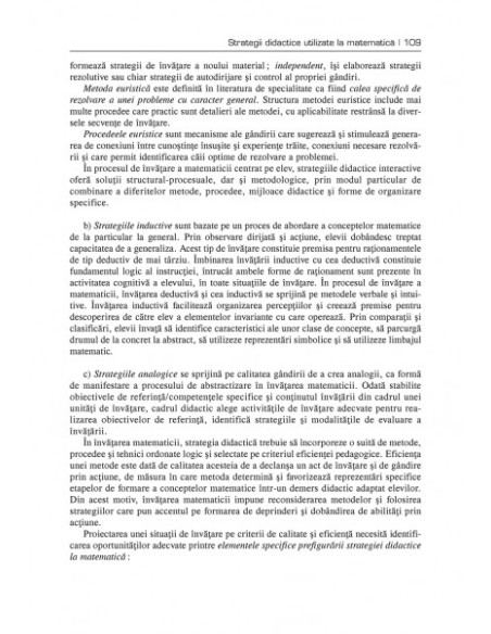 Didactica matematicii pentru invăţămîntul primar