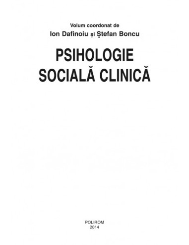 Psihologie socială clinică