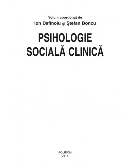 Psihologie socială clinică