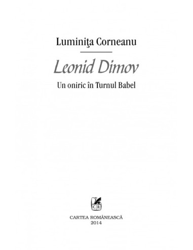 Leonid Dimov. Un oniric în Turnul Babel
