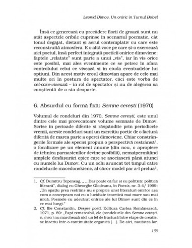 Leonid Dimov. Un oniric în Turnul Babel