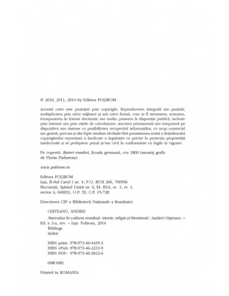 Narcotice în cultura română