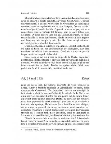 Însemnări zilnice. Volumul al VI-lea (1 ianuarie-31 decembrie 1924)