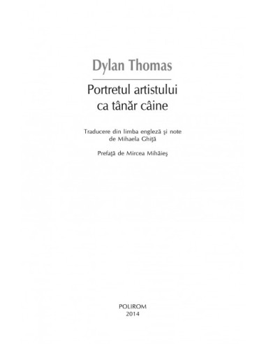 Portretul artistului ca tânăr câine