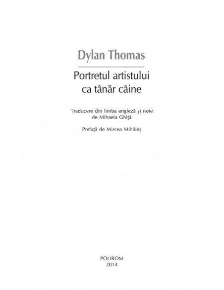 Portretul artistului ca tânăr câine