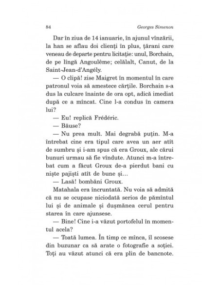 Admiratorul doamnei Maigret • Omul de pe stradă • Vânzare la licitație • Scrisoarea de amenințare • Pipa lui Maigret