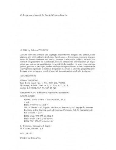 Opere III. Teatru Opere III. Teatru