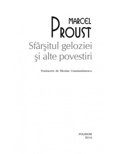 Sfârșitul geloziei și alte povestiri 