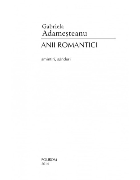 Anii romantici
