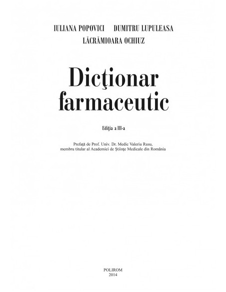 Dicţionar farmaceutic