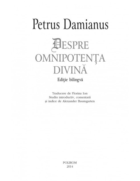 Despre omnipotența divină