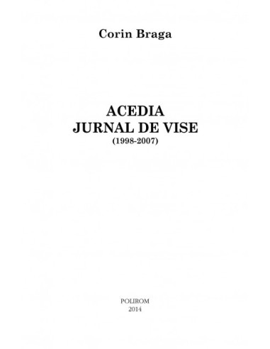 Acedia. Jurnal de vise