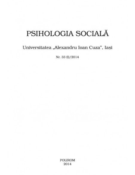 Psihologia Socială. Nr. 33 (I)/2014