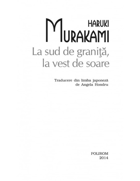 La sud de graniţă, la vest de soare