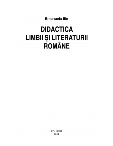 Didactica limbii și literaturii române