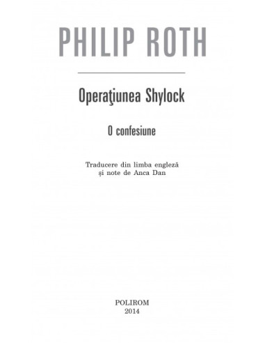 Operaţiunea Shylock
