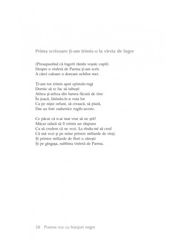 Poeme roz cu franjuri negre