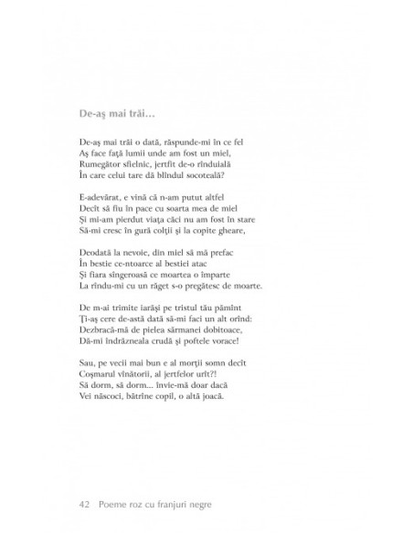 Poeme roz cu franjuri negre