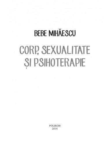 Corp, sexualitate și psihoterapie