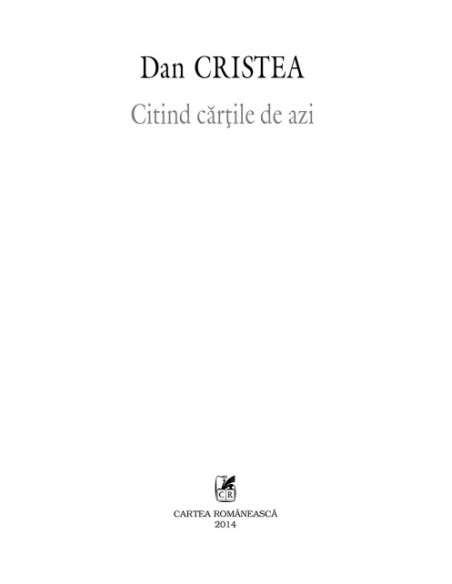 Citind cărţile de azi