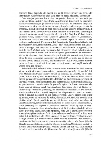 Citind cărţile de azi