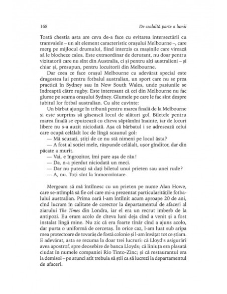 De cealaltă parte a lumii.