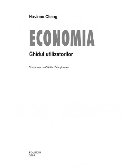 Economia. Ghidul utilizatorilor