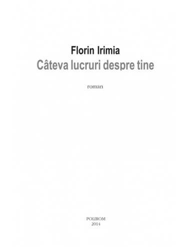 Cîteva lucruri despre tine