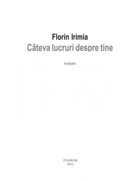 Cîteva lucruri despre tine