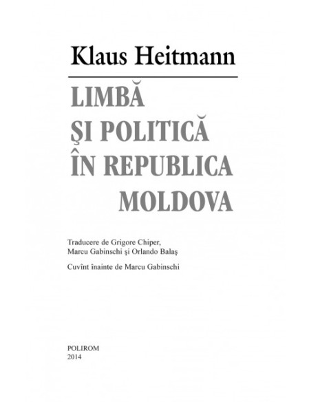 Limbă și politică în Republica Moldova