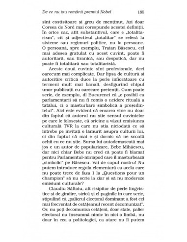 De ce nu iau românii premiul Nobel...