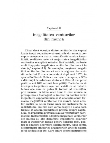 Economia inegalităţilor (ediţie de buzunar)
