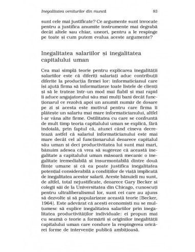 Economia inegalităţilor (ediţie de...