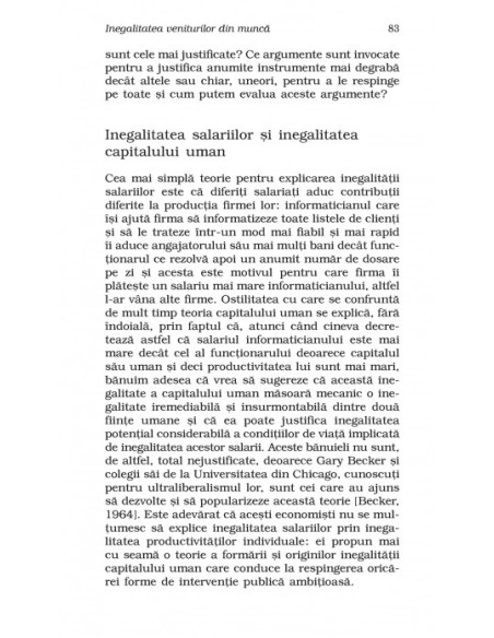 Economia inegalităţilor (ediţie de buzunar)