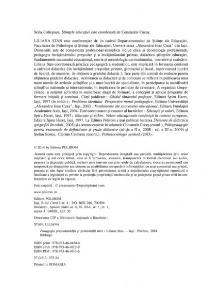 Pedagogia preșcolarității și școlarității mici