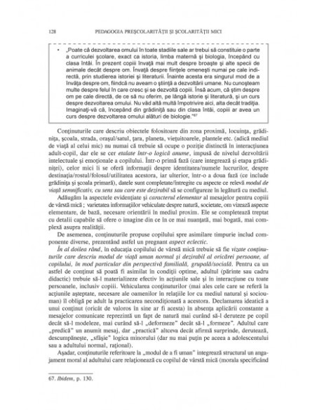 Pedagogia preșcolarității și școlarității mici