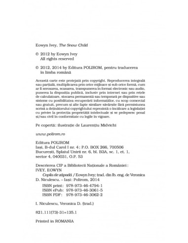 Copila de zăpadă (ediţie de buzunar)