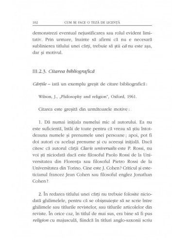 Cum se face o teză de licenţă Cum se face o teză de licenţă