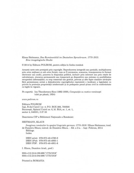 Imaginea românilor în spaţiul lingvistic german